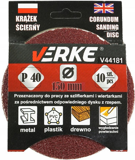 Set 10 Textile Schleifscheiben Schleifstoff V44181 Verke
