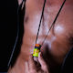 Black Silicone Elastic Lanyard Bottle Holder