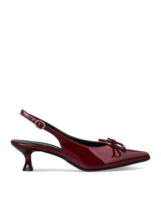 Heels With Medium Burgundy Heel