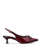 Heels With Medium Burgundy Heel
