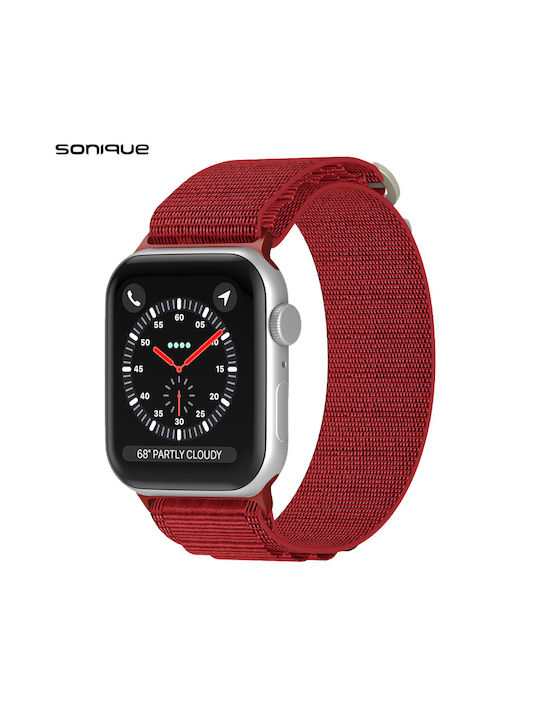 Sonique Λουράκι Υφασμάτινο Κόκκινο (Apple Watch (42/44/45/49MM) - Apple)