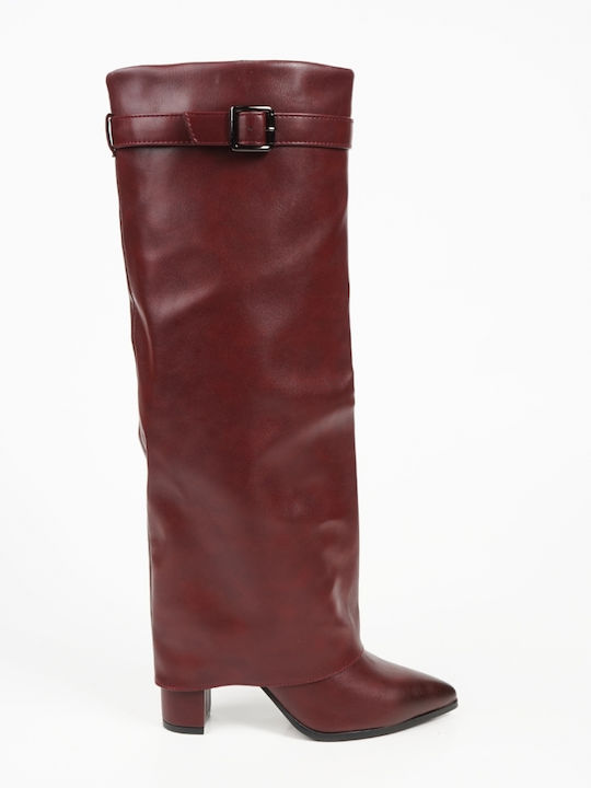 Damenstiefel Burgundisch