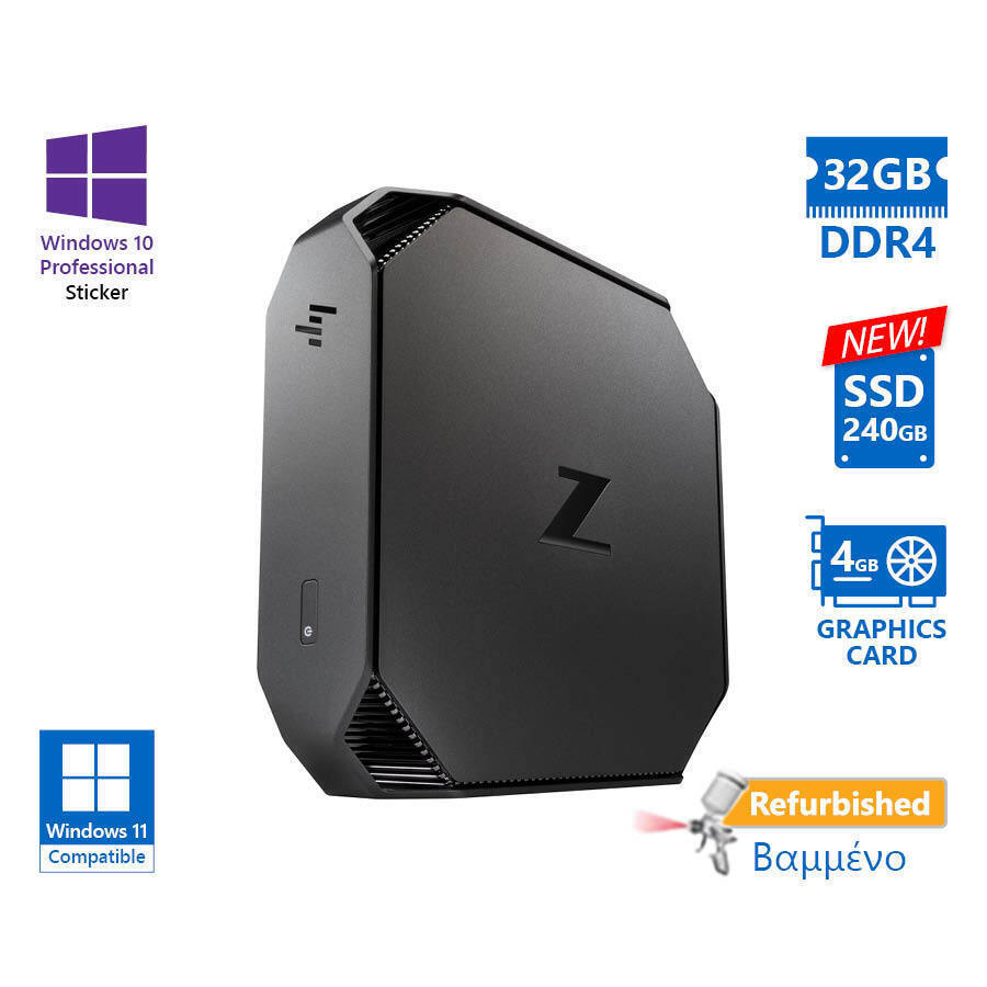 HP Z2 G4 Mini Gradul Refurbished A (Xeon-E-2126G/32GB/240GB SSD