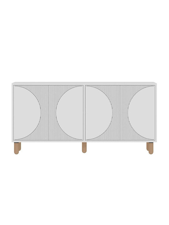 Мебели за съхранение Arventa дървен Бял 150x36x...