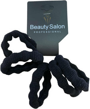 Beauty Salon Haargummis Schwarz Set 6 Stück