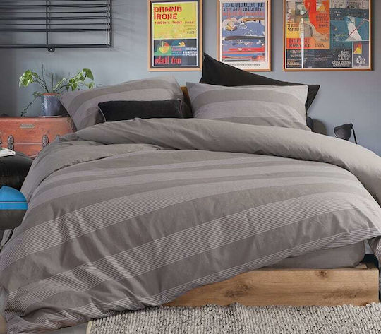 Nef-Nef Homeware Set Single 170x240 Casual Stripe Ecru