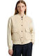 Women's Bomber Jacket for Winter Beige