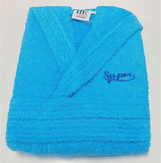 Hatzitex Kids Hooded Bathrobe Sky Blue