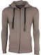 Beige Sweatshirt mit Kapuze