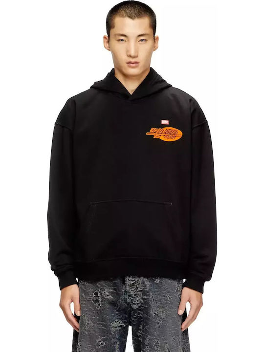 Felpa Sweatshirt with Hood Black