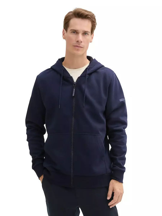 Tom Tailor Basic Hanorac cu Glugă Marina