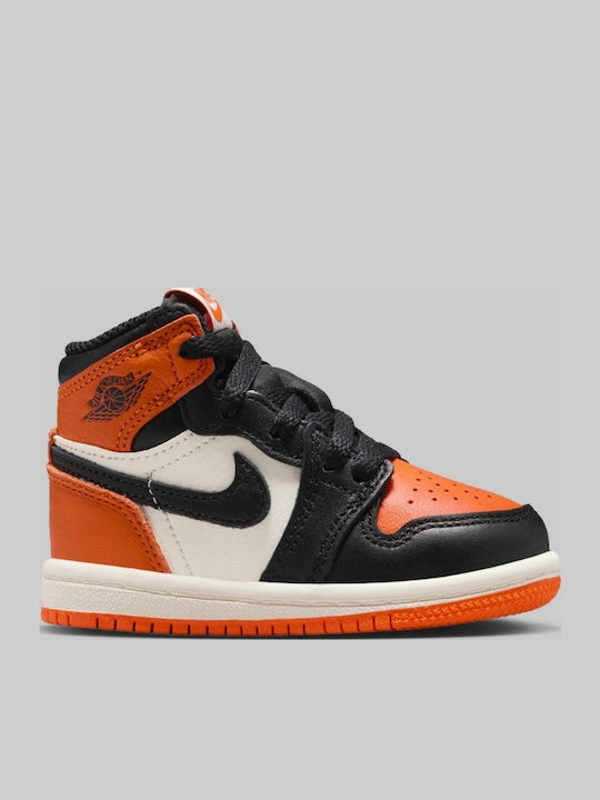 Jordan Jordan 1 Детски маратонки High Оранжеви