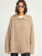 Fleece Damen Jacke in Gray Farbe
