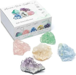 Gift Box 5 Crystal Natural Stones Earth's Treasures Collection