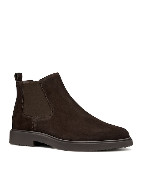 U Massimiano B Suede Brown Men's Boots Anatomical