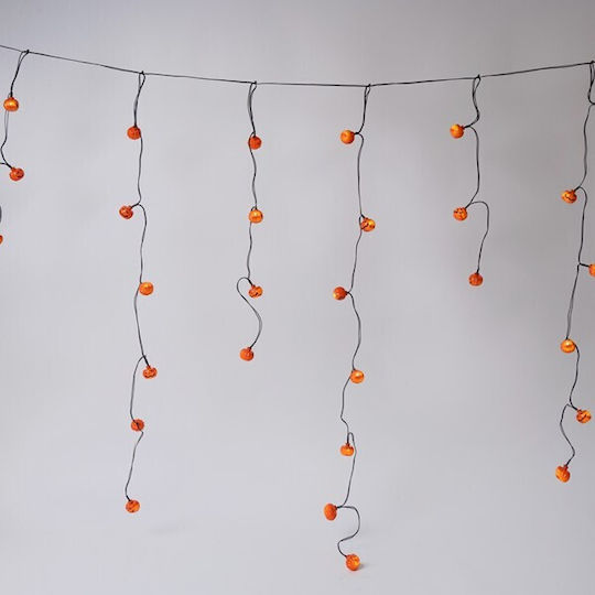 50 Λαμπάκια LED 1.8μ. x 106εκ. Θερμό Λευκό Μπαταρίας τύπου Βροχή