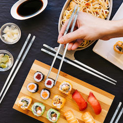 Chopsticks Inox Ασημί 5τμχ