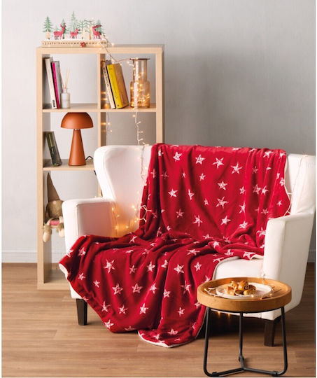 Kentia Snow Καναπέ 130x170εκ. Red
