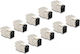 Delock Set 10 Pieces RJ45 LSA Cat.6a Keystone Modules Toolless Black Delock 88118