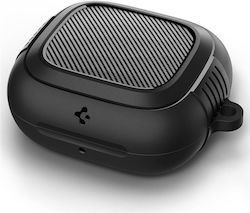 Spigen Rugged Armor Θήκη Σιλικόνης σε Μαύρο χρώμα για Apple Powerbeats Pro 2 Spigen Rugged Armor Θήκη Σιλικόνης σε Μαύρο χρώμα για Apple Powerbeats Pro 2
