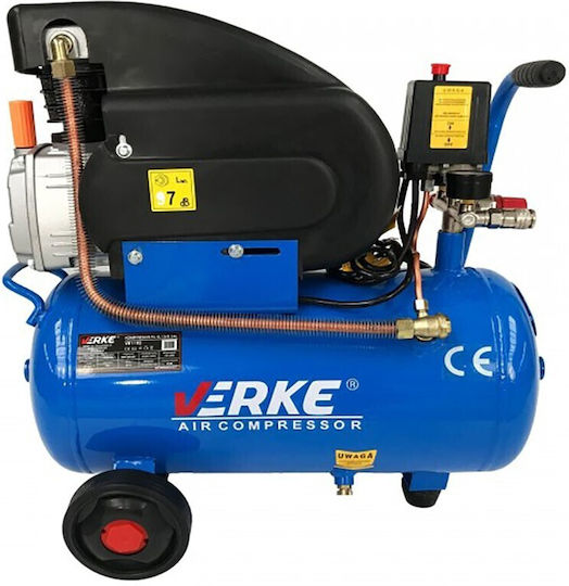 Verke Cu o singură fază Compresor de aer cu Rezervor de aer 24lt V81102