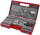 Set Chei Tubulare Extol cu Clichet 1/4" 45 Piese Torx