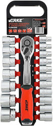 Set Chei Tubulare Profesionale Verke 19 Piese V39095