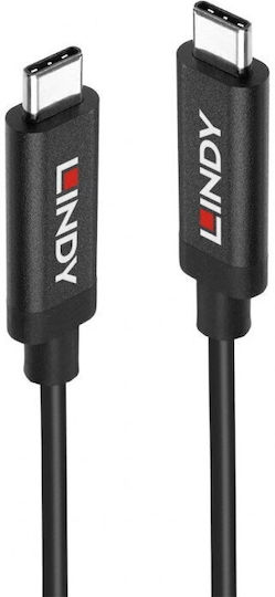 Lindy Active Cablu USB 3.1 Gen2 8k60hz/4k120hz 60w T-t 3m Negru Lindy L43348