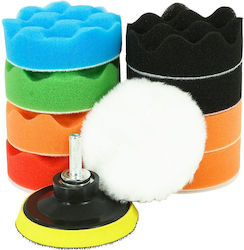 Set 10 Professional Car Polishing Pieces Verke V08119 80 Mm Set 10 Professional Car Polishing Pieces Verke V08119 80 Mm