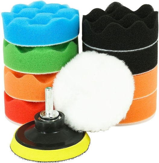 Set 10 Bucăți Profesionale Pentru Lustruirea Mașinii Verke V08119 80 Mm