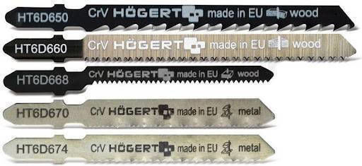 Hogert Ht6d690 Set De 5 Lame Pentru Fierăstrău Pendular 1 În 5