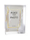 Wooden Photo Frame with Silver Frame