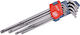 Chei Torx L Extol Premium 8819412 T10-50 9 Bucăți