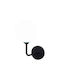 Pakketo Modern Wall Lamp with G9 Socket Black 15x25 cm