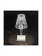 Galifas Table Lamp LED with Transparent Shade and Base