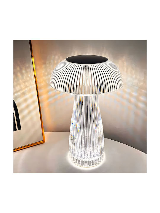 Galifas Table Lamp LED with Transparent Shade and Base