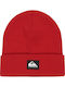 Brigade Beanie Unisex Σκούφος Πλεκτός σε Κόκκινο χρώμα
