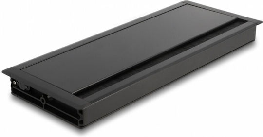 Delock Cable Organizer Brushes Desk Mount 300x120x28mm Black Delock 66859