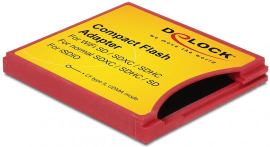 Delock Компакт Флаш Тип II към iSDIO WiFi SD SDHC SDXC Адаптер Delock 62542