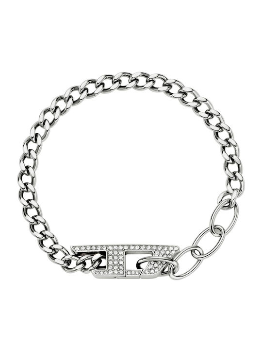 Diesel-d Bracelet Logo Cubic Zirconia Dx1627040