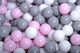 Meow Baby Playground Balls 7x7cm. Gray
