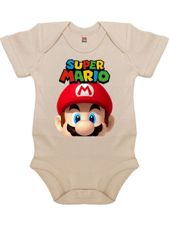 Koupakoupa Super Mario Κορμάκι Natural (εκρού)