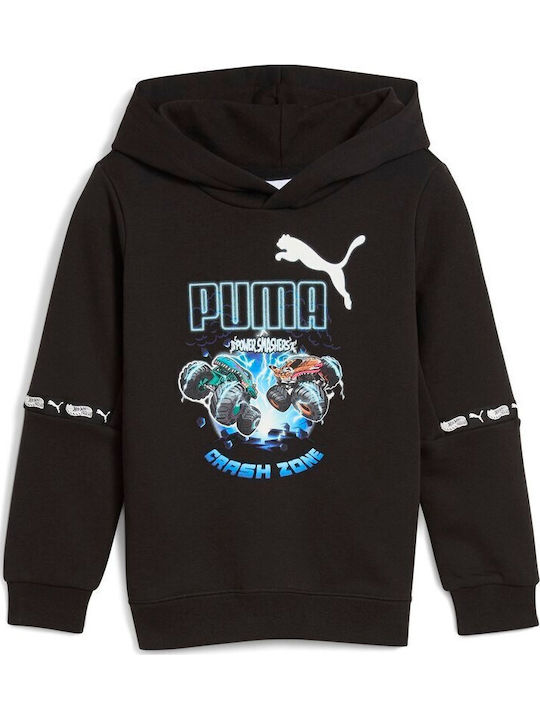 PUMA Παιδικό Φούτερ με Κουκούλα Tr Black