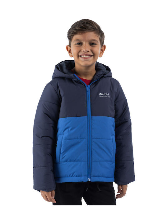 Kids' Casual Jacket with Hood Blue