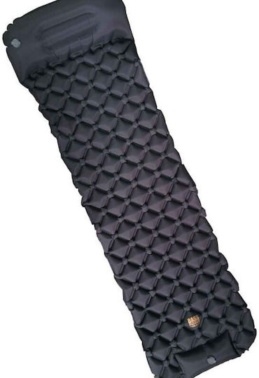 Bass Polska Μονό Υπόστρωμα Camping 190x58cm Μαύρο