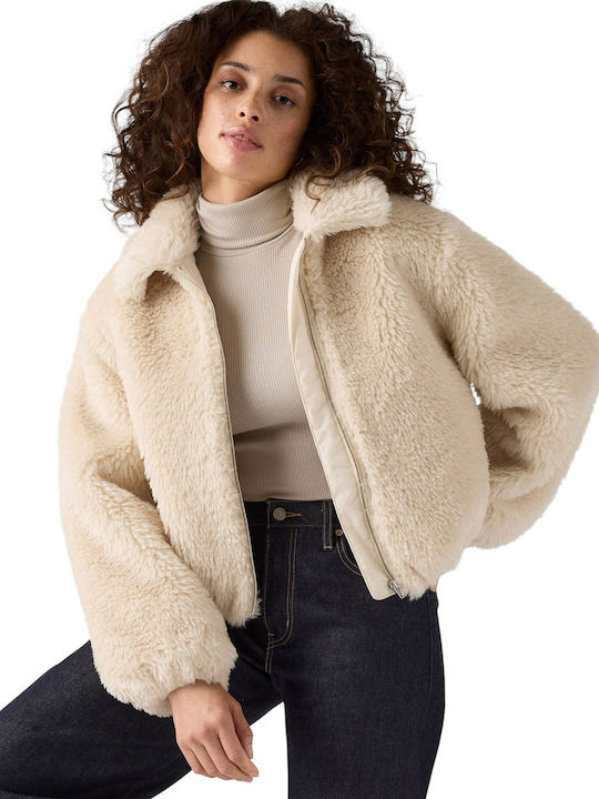 Elle Frauen Pelz Beige
