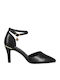 Pumps mit Stiletto-Absatz & Riemchen Schwarz