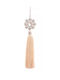 Hanging Flower Crystal Gold Christmas Tree Ornament