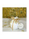 LiebeQueen Handmade Tabletop Lucky Charm Pomegranate White Ceramic 5.5x7cm 1pcs