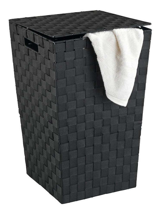 Wenko Wäschekorb Kunststoff 48lt mit Deckel 33x53x33cm Schwarz Wenko Wäschekorb Kunststoff 48lt mit Deckel 33x53x33cm Schwarz